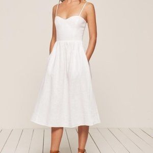 Reformation Olivia Linen Dress